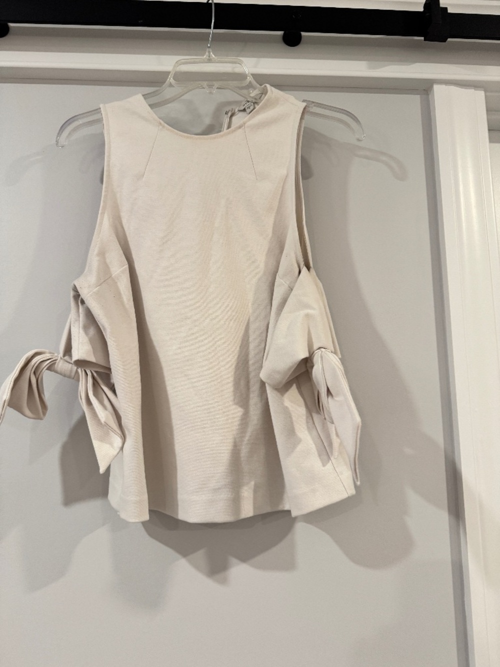 Guess Cold Shoulder Cream Top Size M